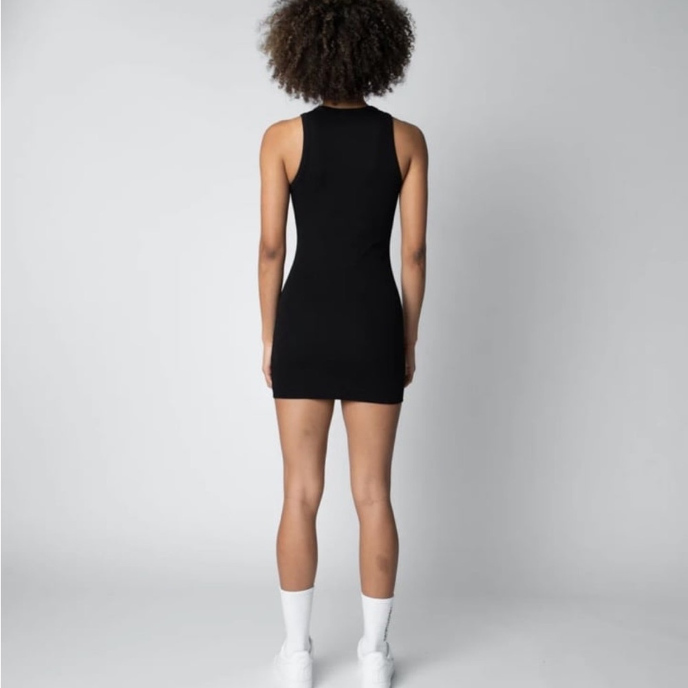 Talentless Ribbed High Neck Contour Dress - Picture 2 of 4